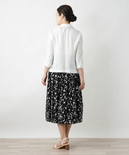 Leilian / レリアン ミニ・ひざ丈スカート | プリントフレアスカート | 詳細3