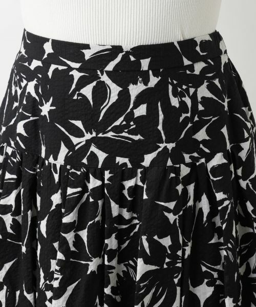 Leilian / レリアン ミニ・ひざ丈スカート | プリントフレアスカート | 詳細7