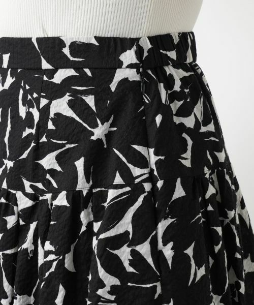 Leilian / レリアン ミニ・ひざ丈スカート | プリントフレアスカート | 詳細8