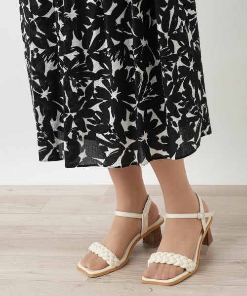 Leilian / レリアン ミニ・ひざ丈スカート | プリントフレアスカート | 詳細9