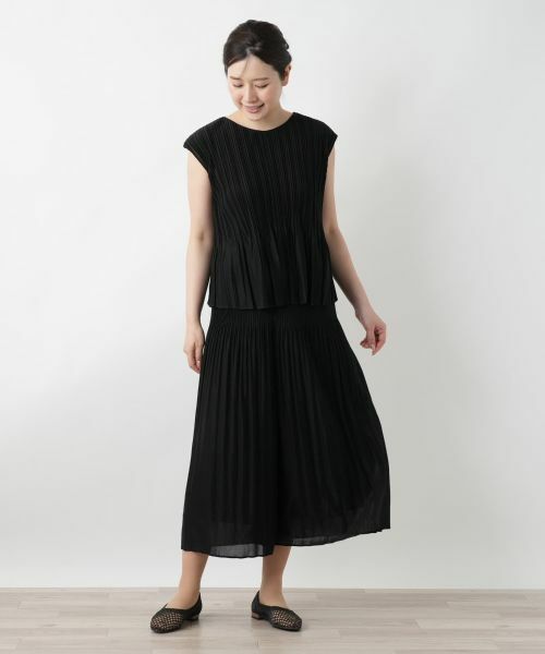 Leilian / レリアン その他パンツ | プリーツワイドパンツ【セレモニー】 | 詳細1