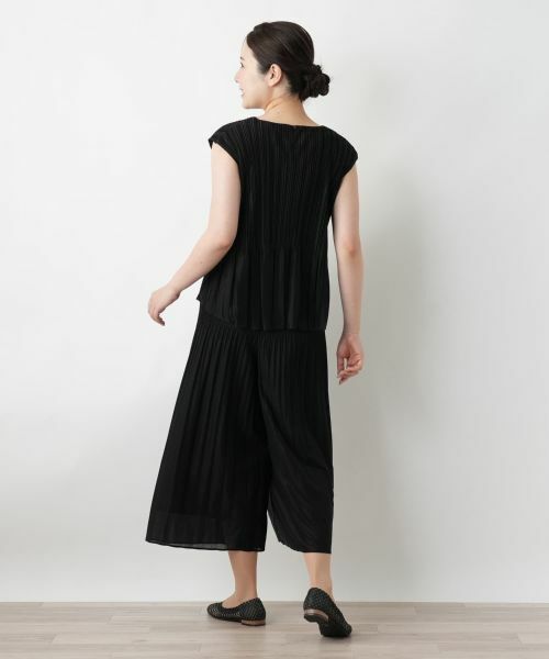 Leilian / レリアン その他パンツ | プリーツワイドパンツ【セレモニー】 | 詳細3