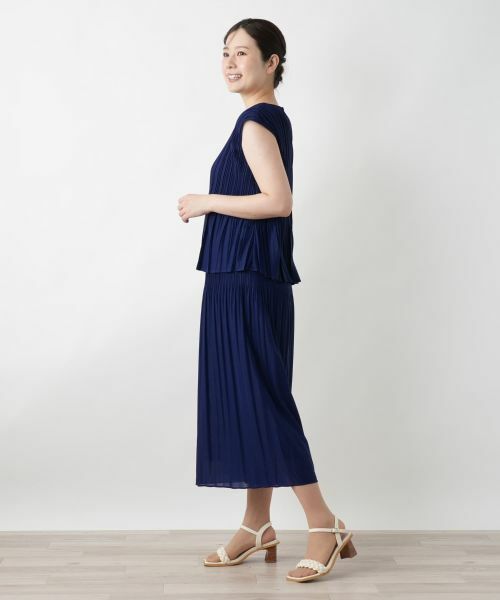 Leilian / レリアン その他パンツ | プリーツワイドパンツ【セレモニー】 | 詳細5