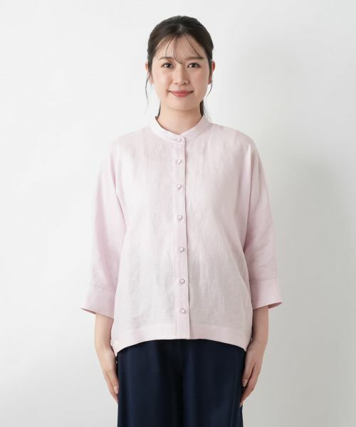 Leilian / レリアン シャツ・ブラウス | バンドカラーブラウス | 詳細7