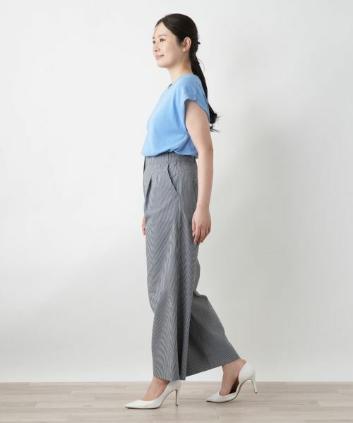 Leilian / レリアン その他パンツ | ストライプワイドパンツ | 詳細2
