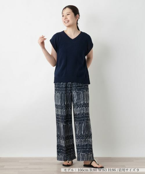 Leilian / レリアン その他パンツ | プリントワイドパンツ | 詳細1