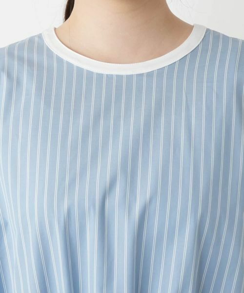 Leilian / レリアン カットソー | ストライプ切替カットソー | 詳細10