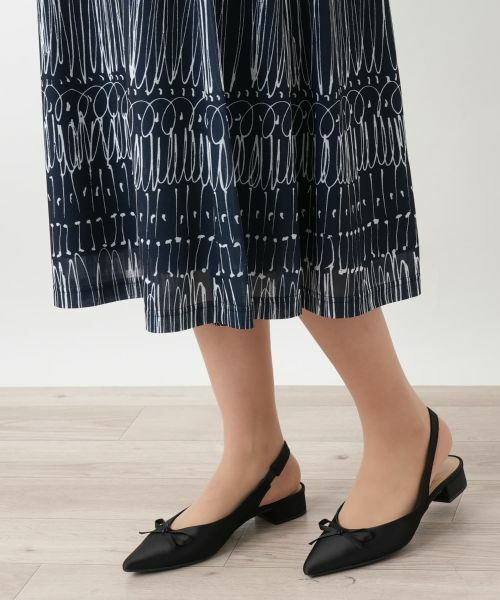 Leilian / レリアン ドレス | プリントフレアワンピース | 詳細10