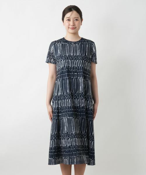 Leilian / レリアン ドレス | プリントフレアワンピース | 詳細4