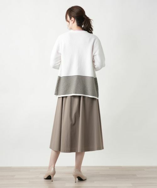 Leilian / レリアン テーラードジャケット | ノーカラーニットジャケット | 詳細3