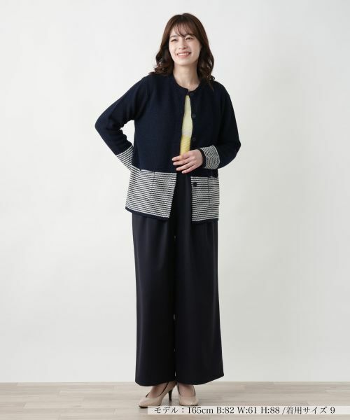 Leilian / レリアン テーラードジャケット | ノーカラーニットジャケット | 詳細4