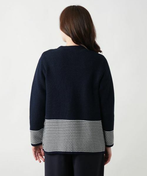 Leilian / レリアン テーラードジャケット | ノーカラーニットジャケット | 詳細9