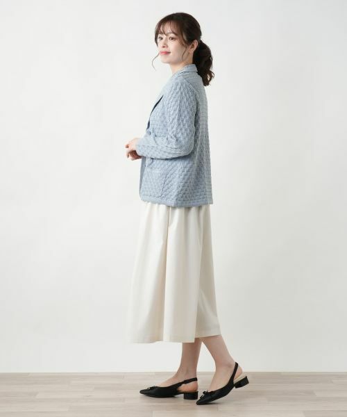 Leilian / レリアン テーラードジャケット | ニットブレザー | 詳細2