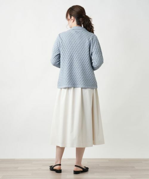 Leilian / レリアン テーラードジャケット | ニットブレザー | 詳細3