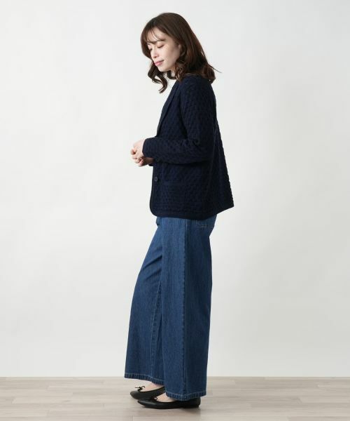 Leilian / レリアン テーラードジャケット | ニットブレザー | 詳細5