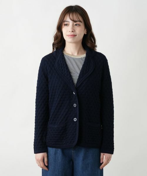 Leilian / レリアン テーラードジャケット | ニットブレザー | 詳細7