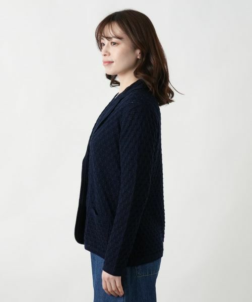 Leilian / レリアン テーラードジャケット | ニットブレザー | 詳細8