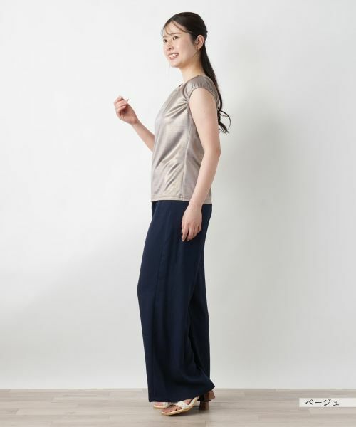 Leilian / レリアン カットソー | キャップスリーブトップス【Leilian WHITE LABEL】 | 詳細5