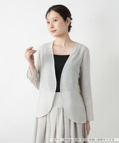 Leilian / レリアン テーラードジャケット | 【店舗人気】ノーカラージャケット