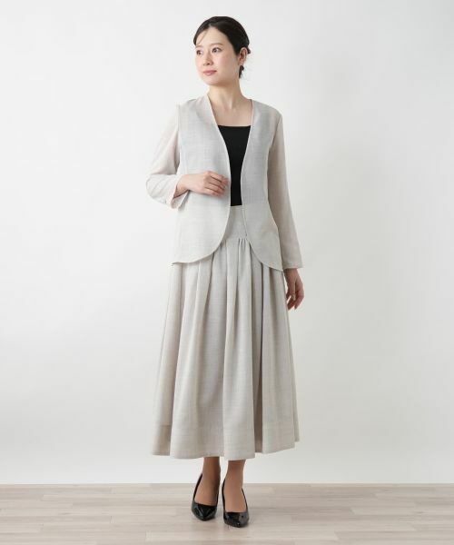 Leilian / レリアン テーラードジャケット | 【店舗人気】ノーカラージャケット | 詳細1