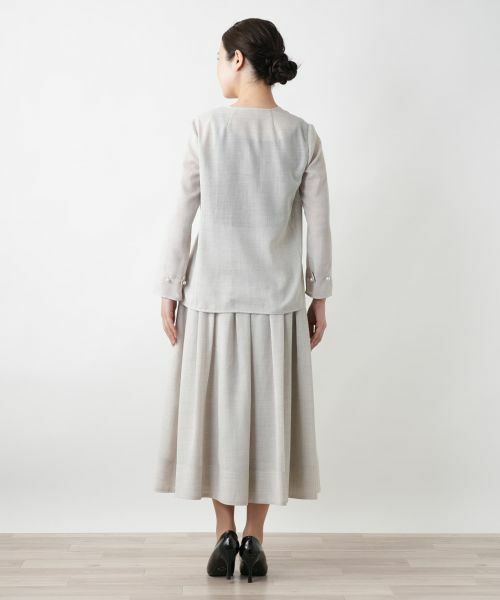 Leilian / レリアン テーラードジャケット | 【店舗人気】ノーカラージャケット | 詳細3