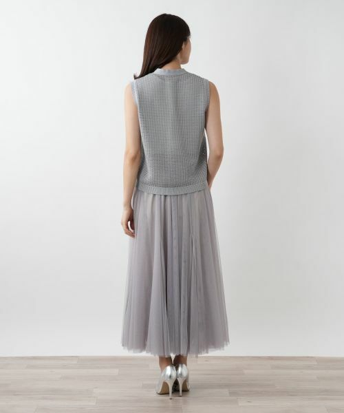 Leilian / レリアン テーラードジャケット | 【店舗人気】チュールリボンニットベスト | 詳細3