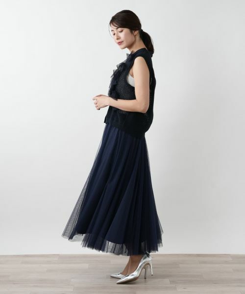 Leilian / レリアン テーラードジャケット | 【店舗人気】チュールリボンニットベスト | 詳細5