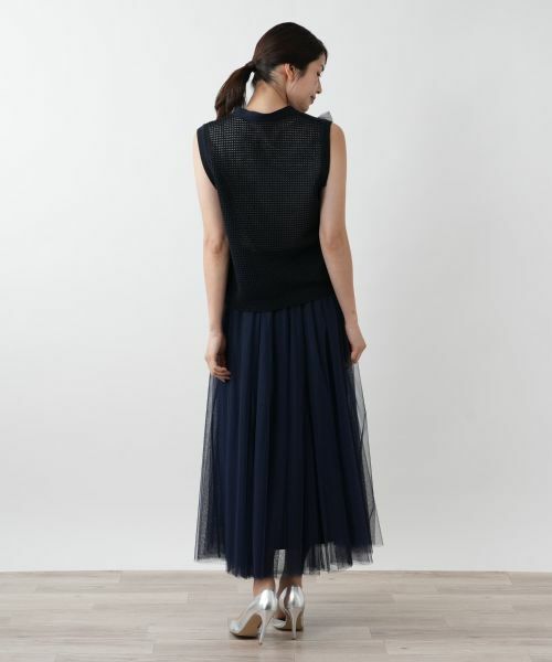 Leilian / レリアン テーラードジャケット | 【店舗人気】チュールリボンニットベスト | 詳細6