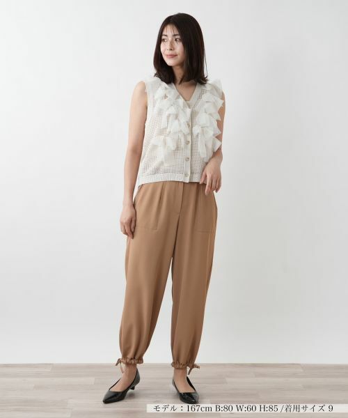 Leilian / レリアン テーラードジャケット | 【店舗人気】チュールリボンニットベスト | 詳細7