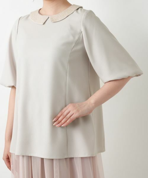 Leilian / レリアン シャツ・ブラウス | ビジューカラーブラウス | 詳細17