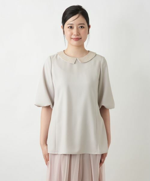 Leilian / レリアン シャツ・ブラウス | ビジューカラーブラウス | 詳細7