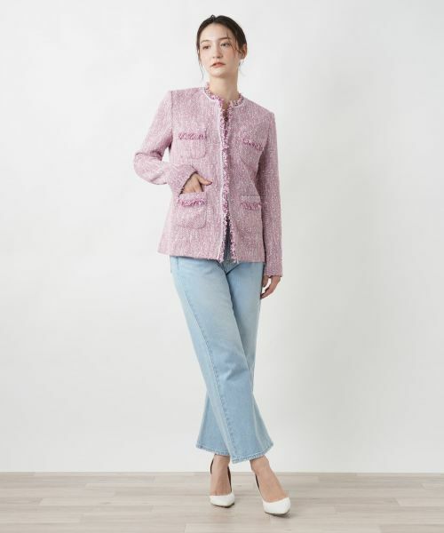 Leilian / レリアン テーラードジャケット | 【店舗人気】フリンジジャケット | 詳細4