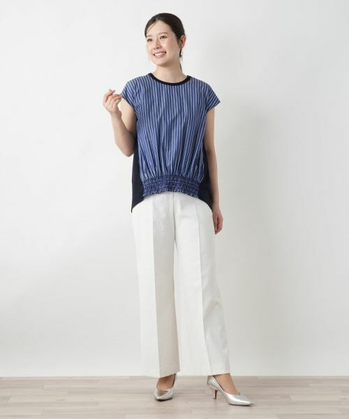 Leilian / レリアン その他パンツ | センタープレスワイドパンツ | 詳細1