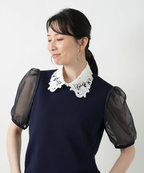 Leilian / レリアン マフラー・ショール・スヌード・ストール | レースカラー付け襟 | 詳細3