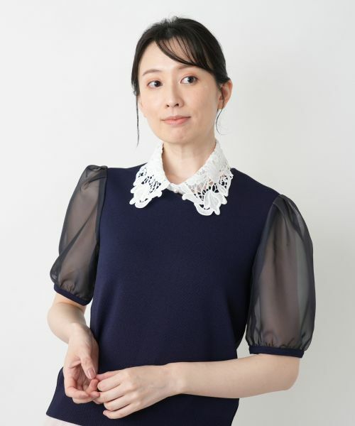 Leilian / レリアン マフラー・ショール・スヌード・ストール | レースカラー付け襟 | 詳細4