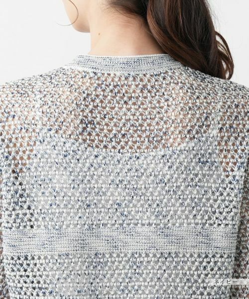 Leilian / レリアン カーディガン・ボレロ | ラメクルーネックカーディガン | 詳細11
