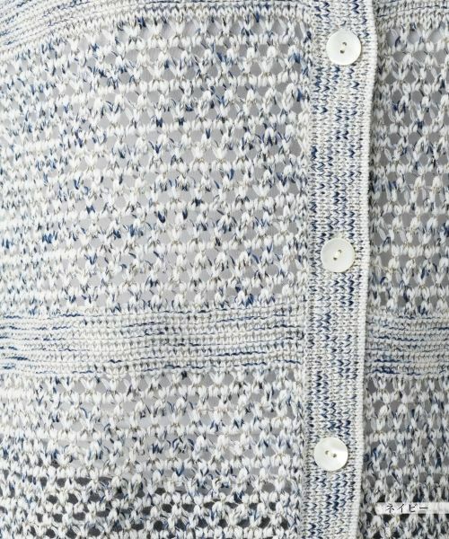 Leilian / レリアン カーディガン・ボレロ | ラメクルーネックカーディガン | 詳細14