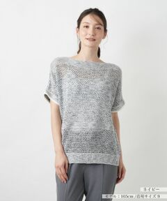Leilian / レリアン ニット・セーター | ラメスラッシュドネックニット