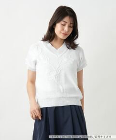 Leilian / レリアン ニット・セーター | フラワーモチーフニット【CORSINI & PROTI】