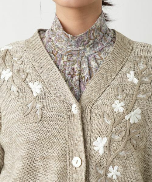 Leilian / レリアン カーディガン・ボレロ | Vネックカーディガン【CORSINI & PROTI】 | 詳細10