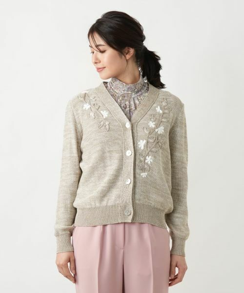 Leilian / レリアン カーディガン・ボレロ | Vネックカーディガン【CORSINI & PROTI】 | 詳細7