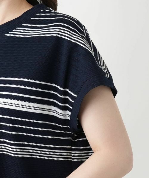 Leilian / レリアン テーラードジャケット | マルチボーダーベスト【Leilian WHITE LABEL】 | 詳細12