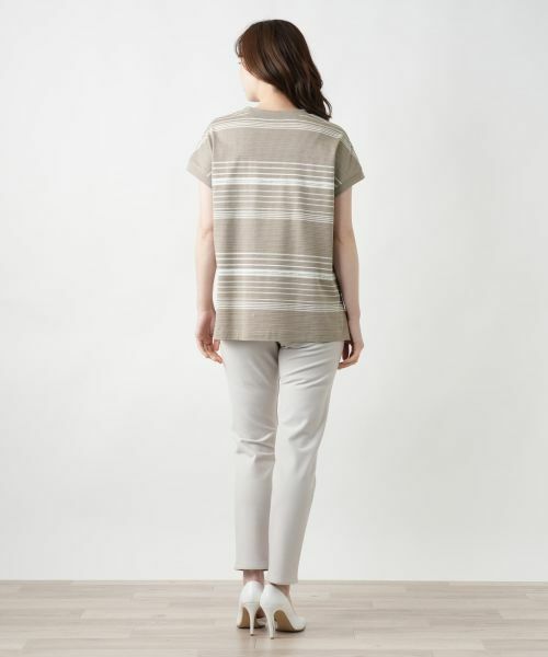 Leilian / レリアン テーラードジャケット | マルチボーダーベスト【Leilian WHITE LABEL】 | 詳細3