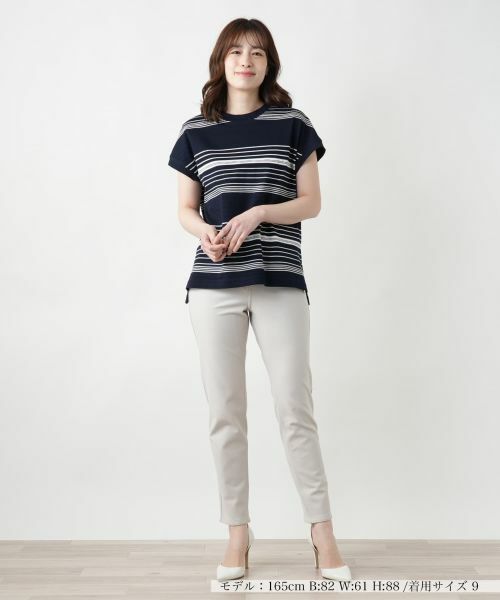 Leilian / レリアン テーラードジャケット | マルチボーダーベスト【Leilian WHITE LABEL】 | 詳細4