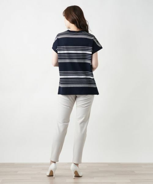 Leilian / レリアン テーラードジャケット | マルチボーダーベスト【Leilian WHITE LABEL】 | 詳細6