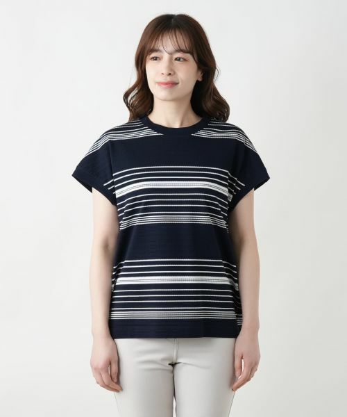 Leilian / レリアン テーラードジャケット | マルチボーダーベスト【Leilian WHITE LABEL】 | 詳細7