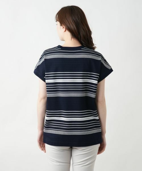 Leilian / レリアン テーラードジャケット | マルチボーダーベスト【Leilian WHITE LABEL】 | 詳細9