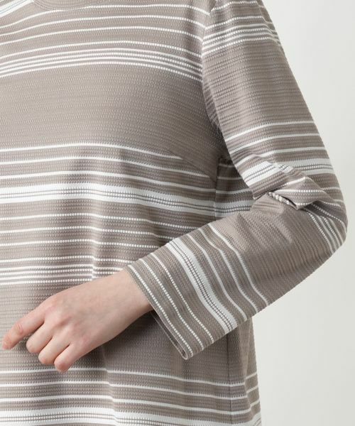 Leilian / レリアン カットソー | マルチボーダーカットソー【Leilian WHITE LABEL】 | 詳細12