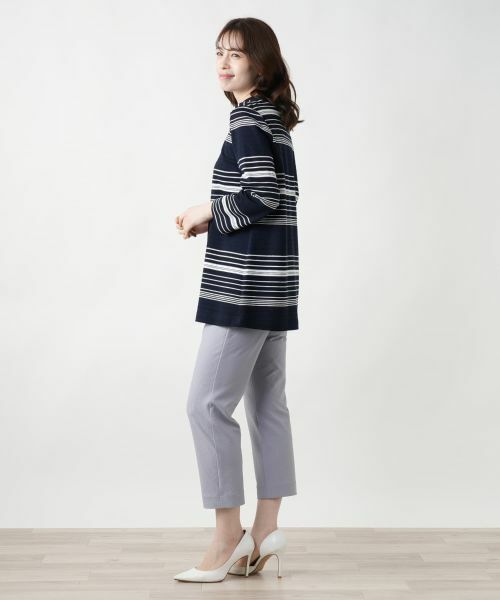 Leilian / レリアン カットソー | マルチボーダーカットソー【Leilian WHITE LABEL】 | 詳細2