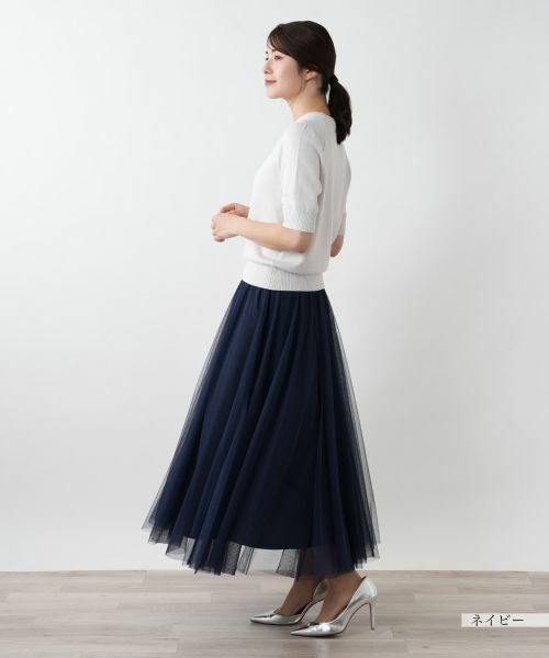 Leilian / レリアン ミニ・ひざ丈スカート | 【店舗人気】チュールロングスカート | 詳細11